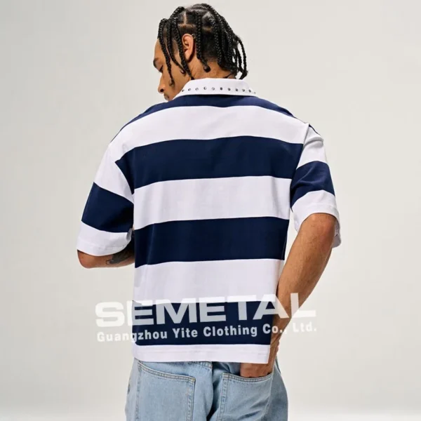 Studded Boxy T-Shirt product image for private label streetwear manufacturing, view 5