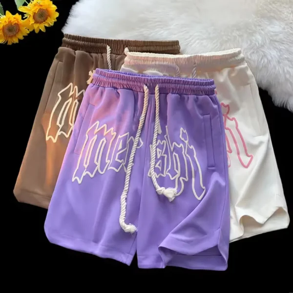 YITE Streetwear French Terry Oversized Football Shorts De Hombre Custom High Quality YITE Streetwear French Terry Oversized Football Shorts De Hombre Custom High Quality image 5