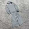 Oversized French Terry Zip Up Sweatsuit product image for private label streetwear manufacturing, view 3
