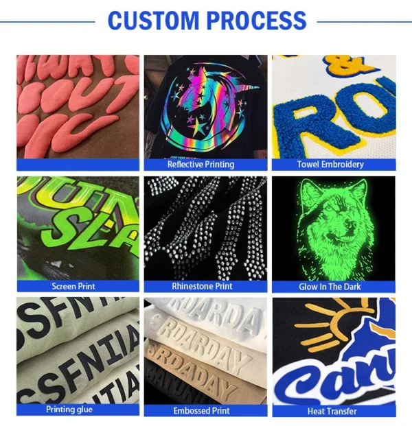 Oversized French Terry Zip Up Sweatsuit product image for private label streetwear manufacturing, view 6