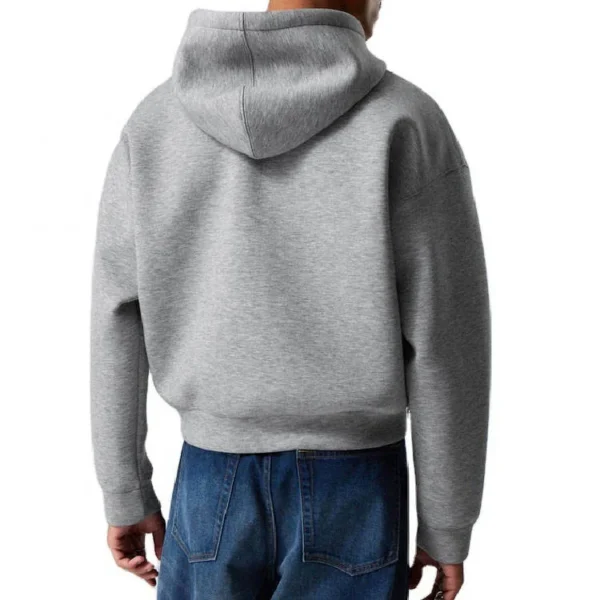 Heavyweight French Terry Zip Up Hoodie product image for private label streetwear manufacturing, view 2