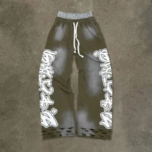 Streetwear Stacked Sweatpants image 01 | StitchQuote Streetwear Stacked Sweatpants product image for private label streetwear manufacturing