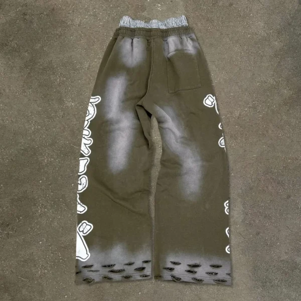 Streetwear Stacked Sweatpants image 02 | StitchQuote Streetwear Stacked Sweatpants product image for private label streetwear manufacturing, view 2