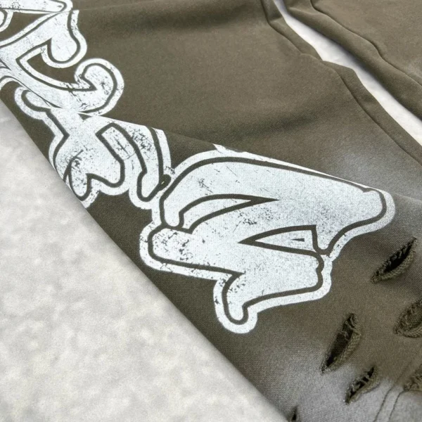 Streetwear Stacked Sweatpants image 05 | StitchQuote Streetwear Stacked Sweatpants product image for private label streetwear manufacturing, view 5