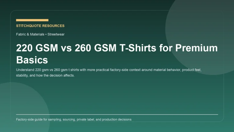 220 GSM vs 260 GSM T-Shirts for Premium Basics