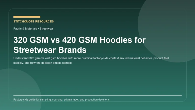 320 GSM vs 420 GSM Hoodies for Streetwear Brands