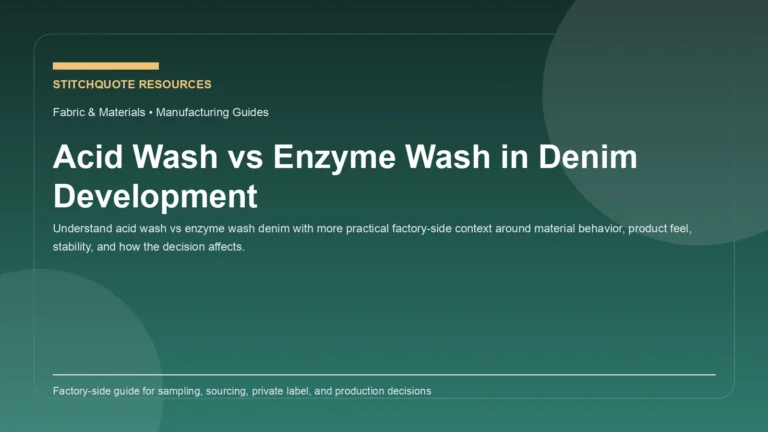 Acid Wash vs Enzyme Wash in Denim Development