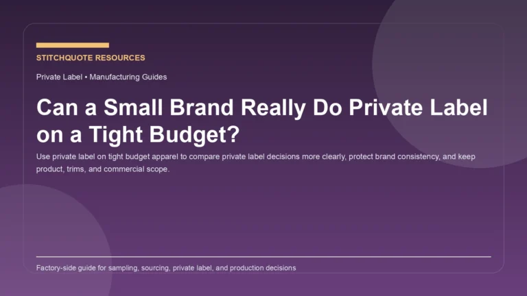 Can a Small Brand Really Do Private Label on a Tight Budget?