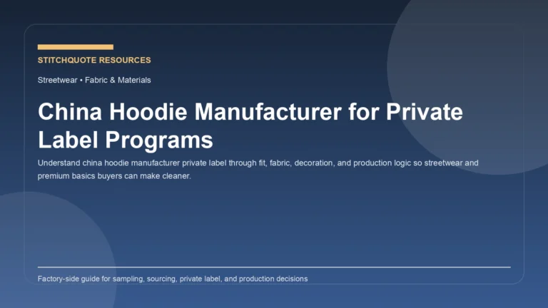 China Hoodie Manufacturer for Private Label Programs