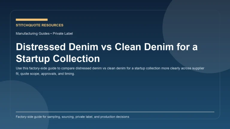 Distressed Denim vs Clean Denim for a Startup Collection