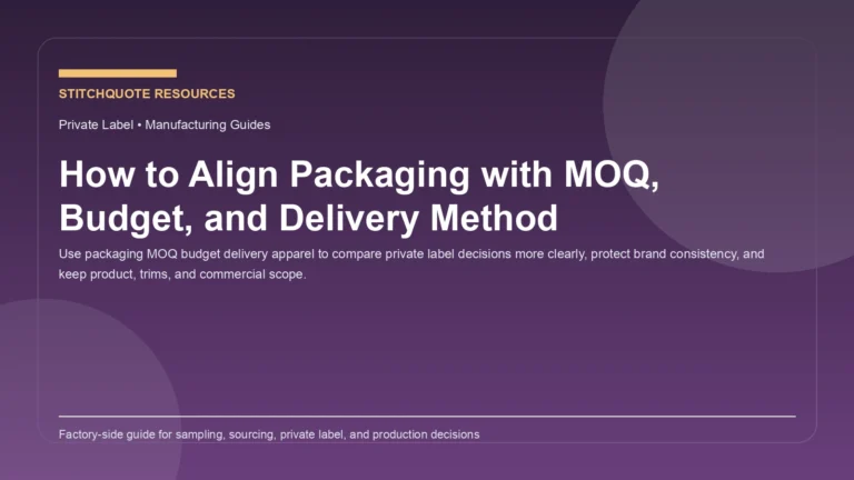How to Align Packaging with MOQ, Budget, and Delivery Method
