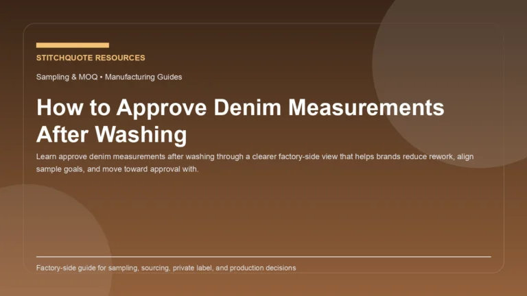 How to Approve Denim Measurements After Washing