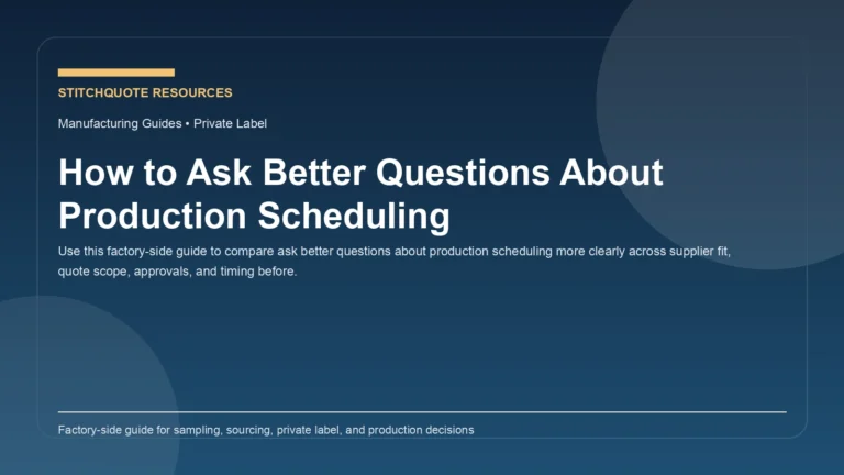 How to Ask Better Questions About Production Scheduling