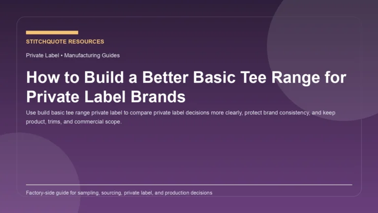 How to Build a Better Basic Tee Range for Private Label Brands