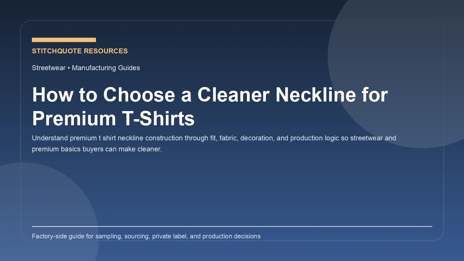 How to Choose a Cleaner Neckline for Premium T-Shirts