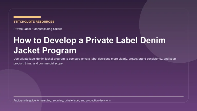 How to Develop a Private Label Denim Jacket Program
