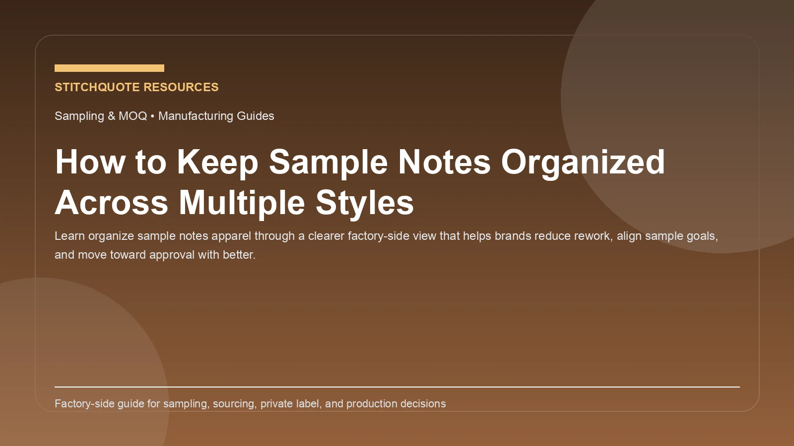 How to Keep Sample Notes Organized Across Multiple Styles