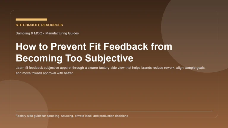How to Prevent Fit Feedback from Becoming Too Subjective