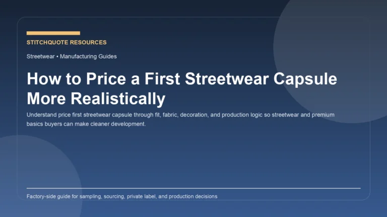 How to Price a First Streetwear Capsule More Realistically