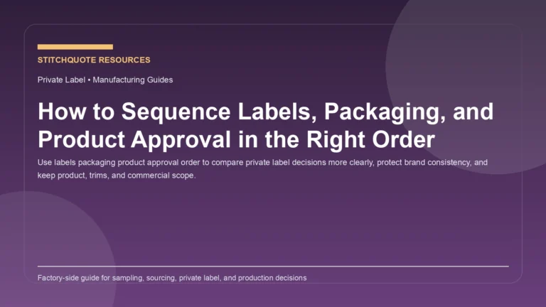 How to Sequence Labels, Packaging, and Product Approval in the Right Order