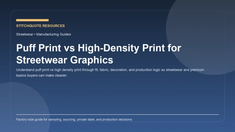 Puff Print vs High-Density Print for Streetwear Graphics