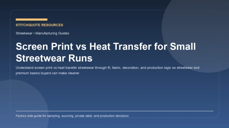 Screen Print vs Heat Transfer for Small Streetwear Runs
