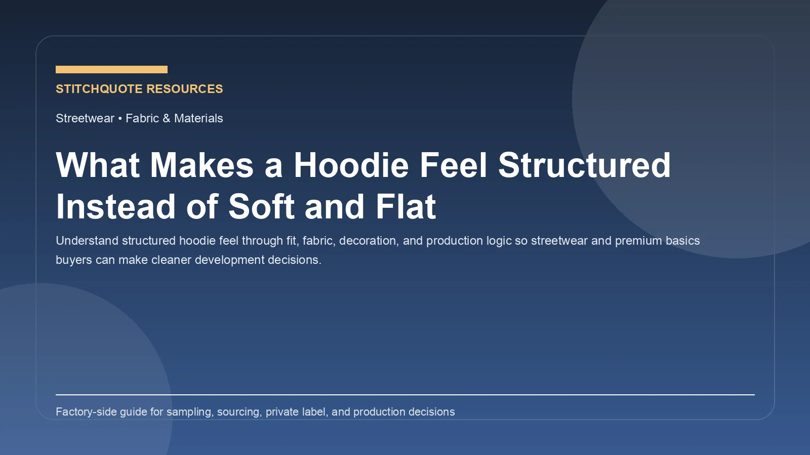 What Makes a Hoodie Feel Structured Instead of Soft and Flat