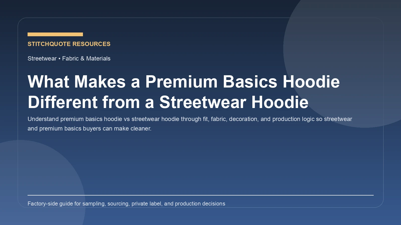 What Makes a Premium Basics Hoodie Different from a Streetwear Hoodie