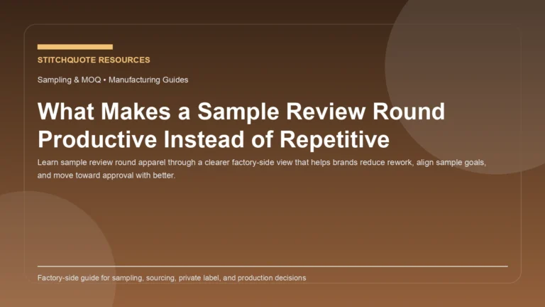 What Makes a Sample Review Round Productive Instead of Repetitive