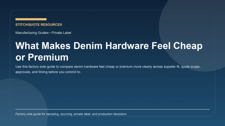 What Makes Denim Hardware Feel Cheap or Premium