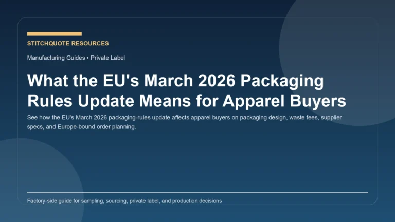 What the EU's March 2026 Packaging Rules Update Means for Apparel Buyers