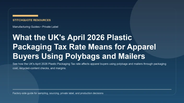 What the UK's April 2026 Plastic Packaging Tax Rate Means for Apparel Buyers Using Polybags and Mailers