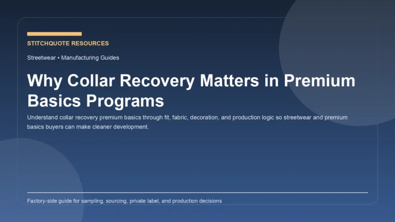 Why Collar Recovery Matters in Premium Basics Programs