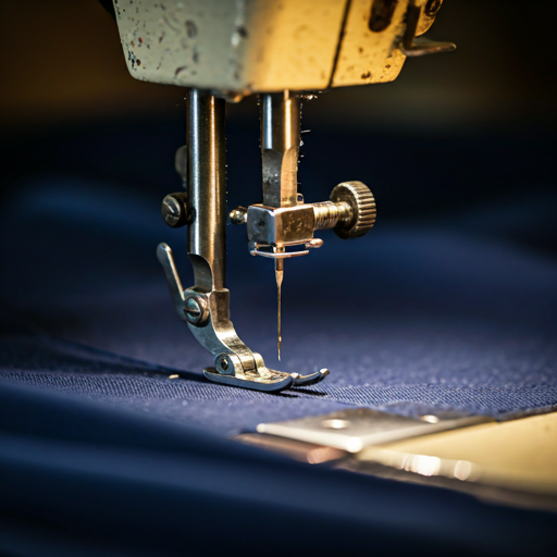 Apparel quality control inspection at a clothing factory sewing line