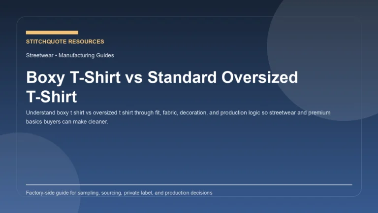 Boxy T-Shirt vs Standard Oversized T-Shirt