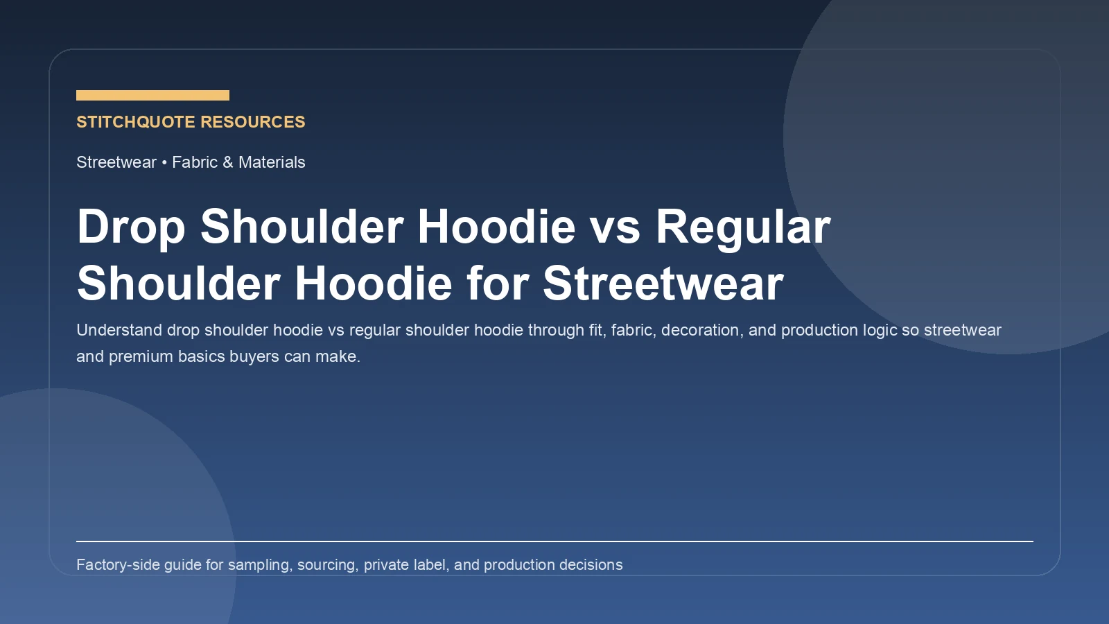 Drop Shoulder Hoodie vs Regular Shoulder Hoodie for Streetwear