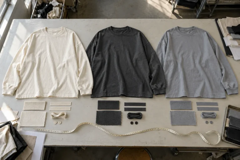 Photorealistic apparel factory documentary photograph