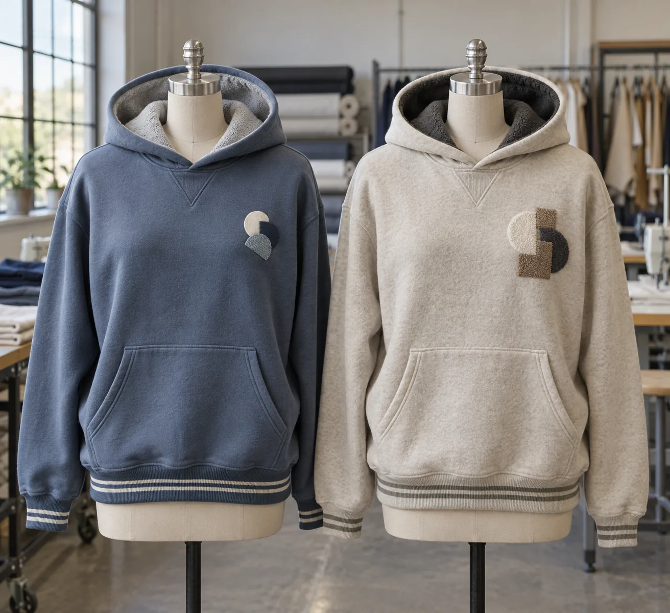Photorealistic apparel factory documentary photograph