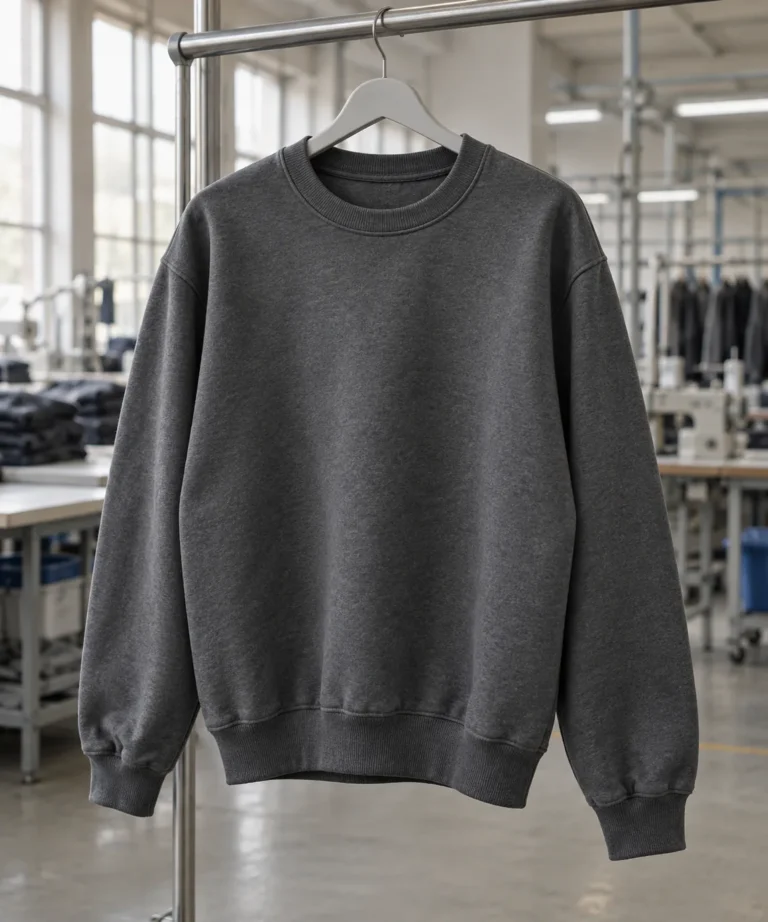 Photorealistic apparel factory documentary photograph