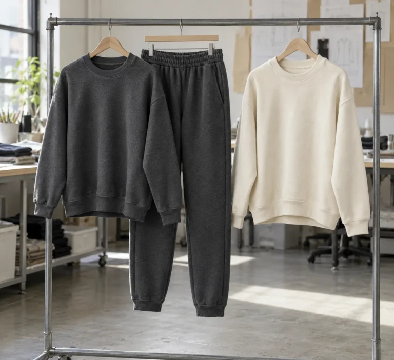 Photorealistic apparel factory documentary photograph